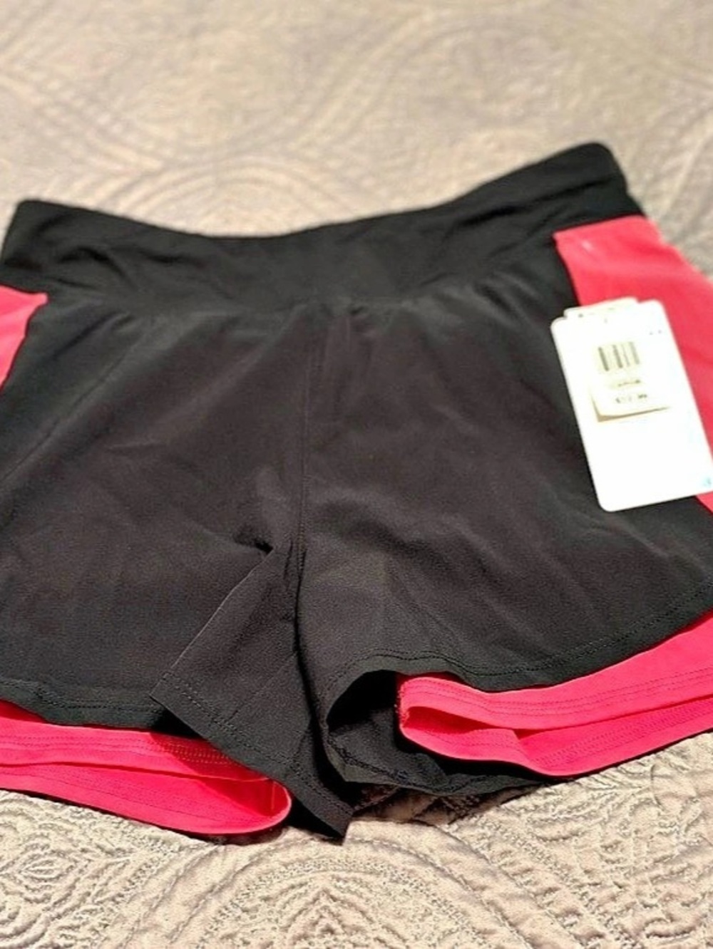 Layer8 Girls Athletic Color Block Shorts Size Large NWT